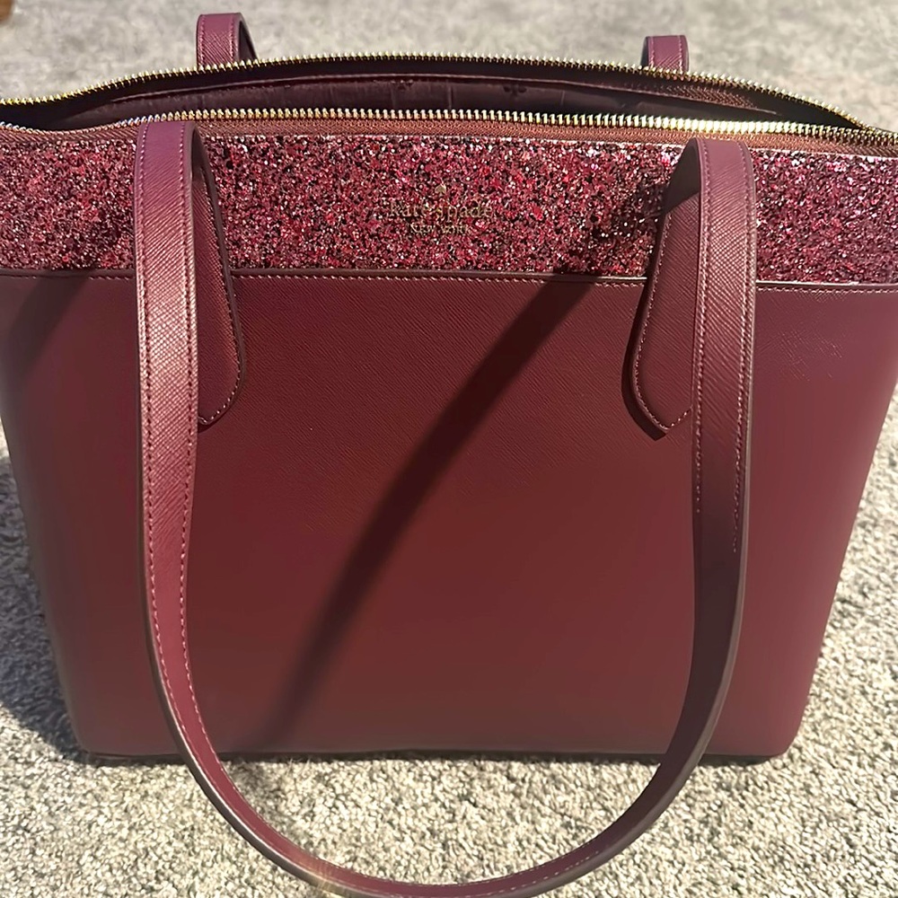 Kate space wine colored tote